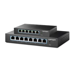 Professional High-Power Switch with 8 PoE+ Ports 10 Ports Switch with 8 PoE Ports & 2 Uplink Ports